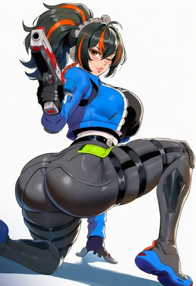 Anime Girl with Gun