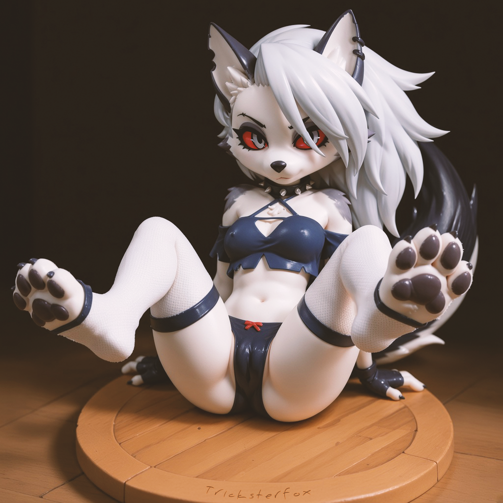 Anthro Wolf Sitting